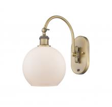 Innovations Lighting 518-1W-BB-G121-8 - Athens - 1 Light - 8 inch - Brushed Brass - Adjustable Swing Arm