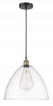 Innovations Lighting 616-1P-BAB-GBD-162-LED - Bristol - 1 Light - 16 inch - Black Antique Brass - Cord hung - Pendant