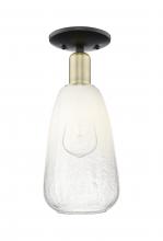 Innovations Lighting 716-1C-BAB-G480-6OP - Brookhaven Almond - 1 Light - 6 inch - Black Antique Brass - Semi-Flush Mount