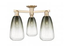 Innovations Lighting 716-3F-CB-G480-6SL - Brookhaven Almond - 3 Light - 6 inch - Champagne Bronze - Semi-Flush Mount