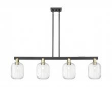 Innovations Lighting 716-4I-BAB-G460-7CL - Preston Cylinder - 4 Light - 48 inch - Black Antique Brass - Cord hung - Island Light
