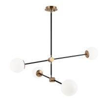 Matteo Lighting C78714AGOP - Cosmic Aged Gold Brass Chandelier