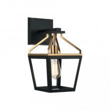 Matteo Lighting W67001BKAG - Mavonshire Black + Aged Gold Brass Wall Sconce