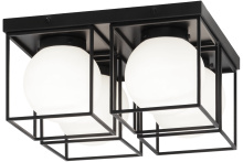 Matteo Lighting X03804BK - Squircle Black Ceiling Mount