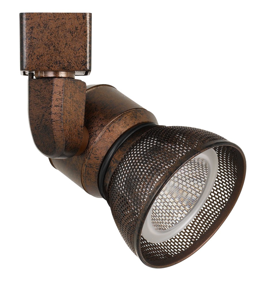 6.25" Height Metal Track Head in Rust Finish