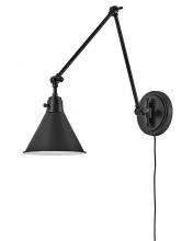 Hinkley 3692BK - Medium Swing Arm Single Light Sconce